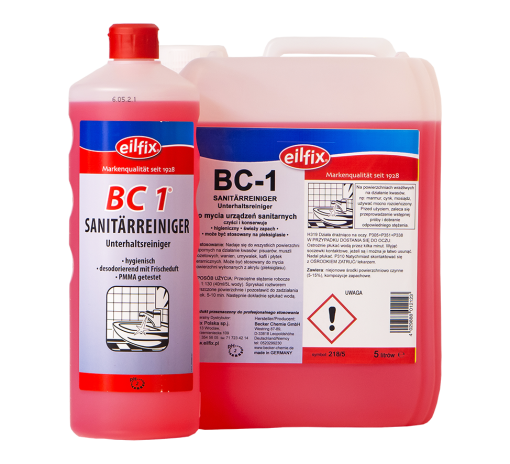 BC-1 Sanitärreiniger SAUER (kwaśny) - Płyn do mycia urządzeń sanitarnych