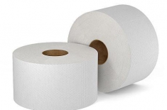 Papier toaletowy Jumbo fi 19 cm biały 2-w 75% Standard (12 rolek folia)