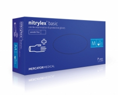 Rękawice diagnostyczne, nitrylowe, bezpudrowe Nitrylex basic