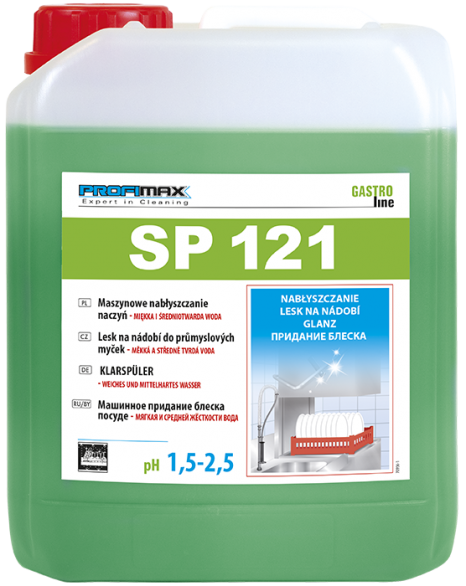 Profimax SP 121 - Preparat do nabłyszczania naczyń w zmywarkach przemysłowych