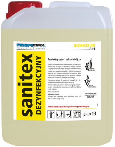 Sanitex Dezynfekcyjny - Produkt grzybo- i bakteriobójczy