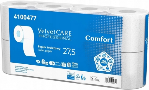 Papier toaletowy Comfort VelvetCare celuloza 27,5 m a'8